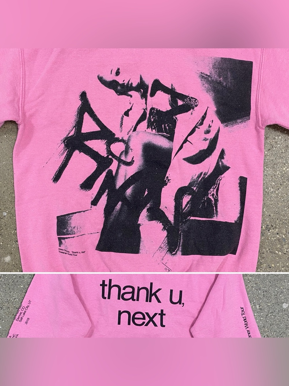 Ariana Grande Thank U Next sweetener tour merch sweater size Small